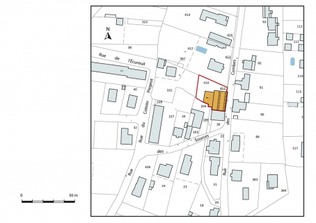 Plan-masse et de situation. © Région Bourgogne-Franche-Comté, Inventaire du patrimoine