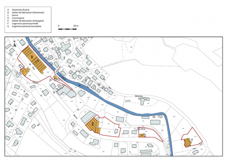 Plan-masse et de situation. © Région Bourgogne-Franche-Comté, Inventaire du patrimoine Plan-masse et de situation. © Région Bourgogne-Franche-Comté, Inventaire du patrimoine