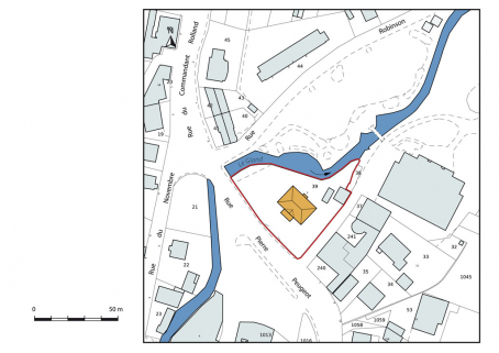 Plan-masse et de situation. © Région Bourgogne-Franche-Comté, Inventaire du patrimoine Plan-masse et de situation. © Région Bourgogne-Franche-Comté, Inventaire du patrimoine