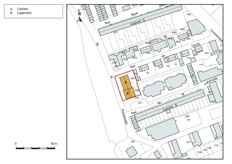 Plan-masse et de situation. © Région Bourgogne-Franche-Comté, Inventaire du patrimoine Plan-masse et de situation. © Région Bourgogne-Franche-Comté, Inventaire du patrimoine