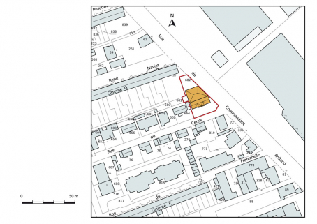 Plan-masse et de situation. © Région Bourgogne-Franche-Comté, Inventaire du patrimoine