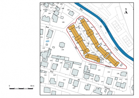 Plan-masse et de situation. © Région Bourgogne-Franche-Comté, Inventaire du patrimoine Plan-masse et de situation. © Région Bourgogne-Franche-Comté, Inventaire du patrimoine