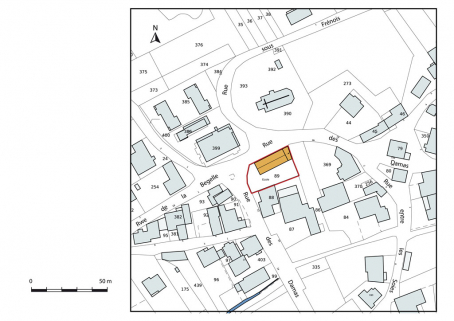 Plan-masse et de situation. © Région Bourgogne-Franche-Comté, Inventaire du patrimoine