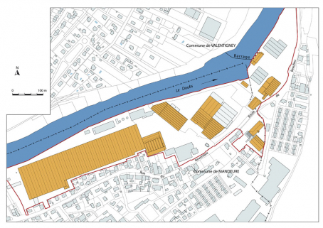 Plan-masse et de situation. © Région Bourgogne-Franche-Comté, Inventaire du patrimoine Plan-masse et de situation. © Région Bourgogne-Franche-Comté, Inventaire du patrimoine