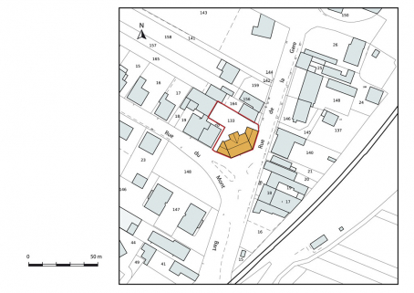 Plan-masse et de situation. © Région Bourgogne-Franche-Comté, Inventaire du patrimoine