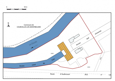 Plan-masse et de situation. © Région Bourgogne-Franche-Comté, Inventaire du patrimoine Plan-masse et de situation. © Région Bourgogne-Franche-Comté, Inventaire du patrimoine