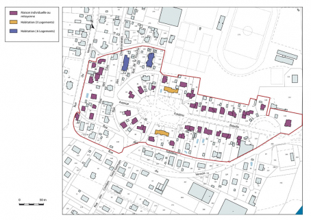 Plan-masse et de situation. © Région Bourgogne-Franche-Comté, Inventaire du patrimoine