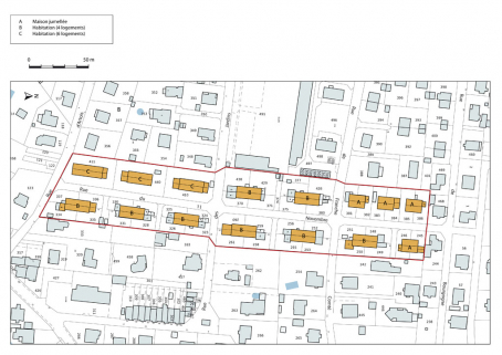 Plan-masse et de situation. © Région Bourgogne-Franche-Comté, Inventaire du patrimoine