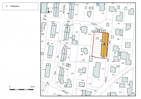 Plan-masse et de situation. © Région Bourgogne-Franche-Comté, Inventaire du patrimoine