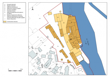 Plan-masse et de situation. © Région Bourgogne-Franche-Comté, Inventaire du patrimoine