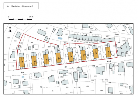 Plan-masse et de situation de la cité ouvrière. © Région Bourgogne-Franche-Comté, Inventaire du patrimoine
