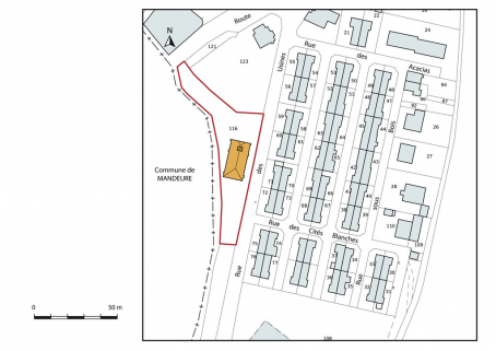 Plan-masse et de situation. © Région Bourgogne-Franche-Comté, Inventaire du patrimoine
