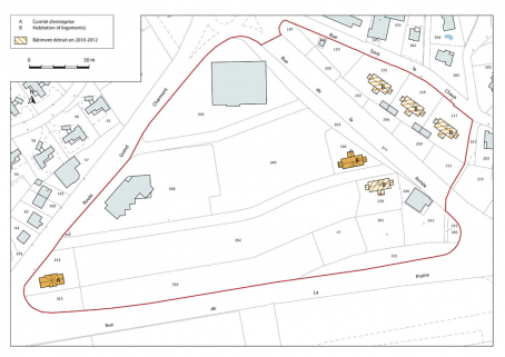 Plan-masse et de situation. © Région Bourgogne-Franche-Comté, Inventaire du patrimoine