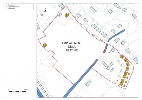 Plan-masse et de situation. © Région Bourgogne-Franche-Comté, Inventaire du patrimoine