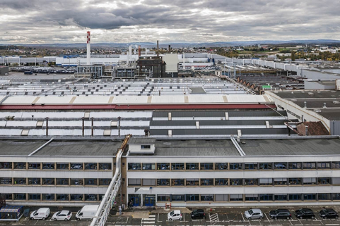 Vue plongeante vers le sud depuis le Building Centre. © Région Bourgogne-Franche-Comté, Inventaire du patrimoine