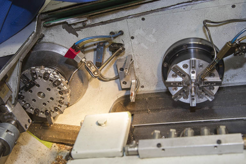 Usinage : support de la rondelle dans le 2e tour. © Région Bourgogne-Franche-Comté, Inventaire du patrimoine