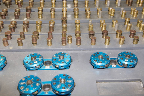 Usinage : fraises et mandrins de la machine à facetter. © Région Bourgogne-Franche-Comté, Inventaire du patrimoine