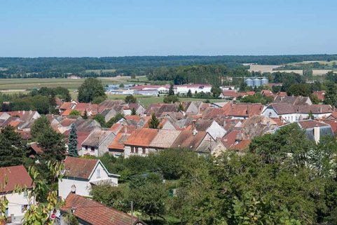 Vue des constructions de la partie basse de la ville © Région Bourgogne-Franche-Comté, Inventaire du patrimoine