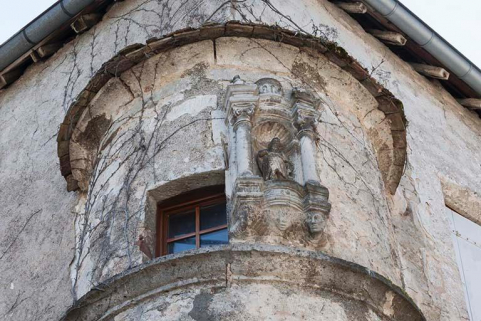 Détail du décor de l'échauguette © Région Bourgogne-Franche-Comté, Inventaire du patrimoine