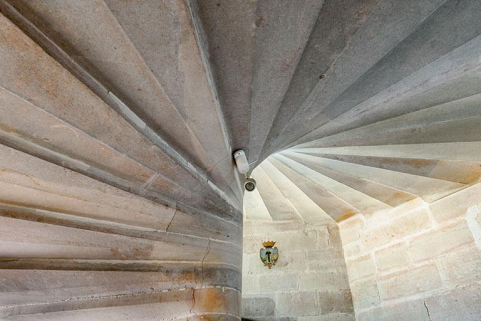 L'escalier en vis © Région Bourgogne-Franche-Comté, Inventaire du patrimoine