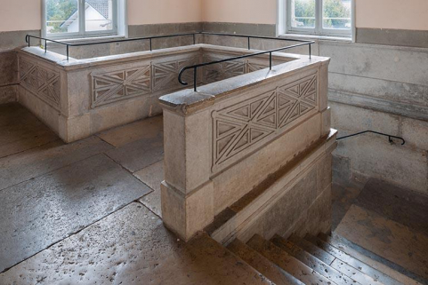 Sommet de l'escalier © Région Bourgogne-Franche-Comté, Inventaire du patrimoine