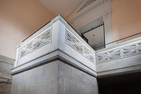 Balustrade du sommet de l'escalier © Région Bourgogne-Franche-Comté, Inventaire du patrimoine