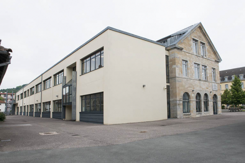 Pignons sud des deux parties de  l'externat. © Région Bourgogne-Franche-Comté, Inventaire du patrimoine