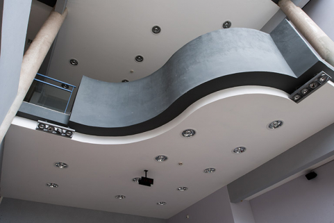 Vue intérieure de l'escalier de l'externat. © Région Bourgogne-Franche-Comté, Inventaire du patrimoine