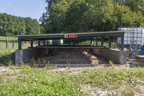 Aire de traitement des produits polluants usagés. © Région Bourgogne-Franche-Comté, Inventaire du patrimoine