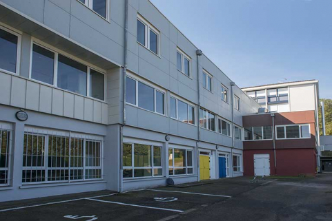 Détail de la façade nord du bâtiment du cfa et cfppa. © Région Bourgogne-Franche-Comté, Inventaire du patrimoine