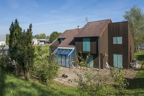 Façade postérieure sud-ouest du pavillon du directeur.  © Région Bourgogne-Franche-Comté, Inventaire du patrimoine