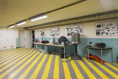 Détail intérieur de l'atelier de chaudronnerie. © Région Bourgogne-Franche-Comté, Inventaire du patrimoine