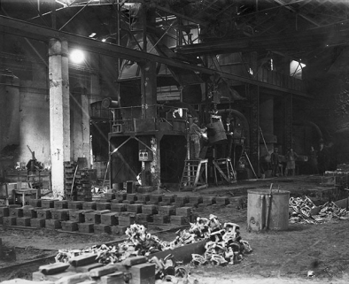 Vue d'ensemble de la fonderie d'acier en 1920. © Région Bourgogne-Franche-Comté, Inventaire du patrimoine Vue d'ensemble de la fonderie d'acier en 1920. © Région Bourgogne-Franche-Comté, Inventaire du patrimoine