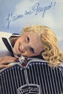 Affiche publicitaire Peugeot. © Région Bourgogne-Franche-Comté, Inventaire du patrimoine Affiche publicitaire Peugeot. © Région Bourgogne-Franche-Comté, Inventaire du patrimoine