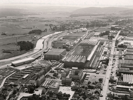 Vue d'ensemle de la partie sud en 1959. © Région Bourgogne-Franche-Comté, Inventaire du patrimoine Vue d'ensemle de la partie sud en 1959. © Région Bourgogne-Franche-Comté, Inventaire du patrimoine