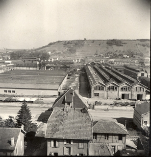 Vue plongeante sur la partie nord. © Région Bourgogne-Franche-Comté, Inventaire du patrimoine Vue plongeante sur la partie nord. © Région Bourgogne-Franche-Comté, Inventaire du patrimoine