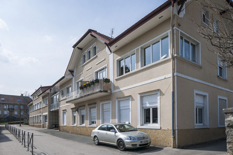 Façade antérieure, de trois quarts droite. © Région Bourgogne-Franche-Comté, Inventaire du patrimoine