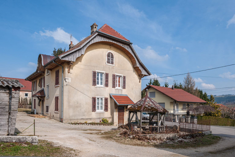 Logement patronal : façades postérieure et latérale gauche. © Région Bourgogne-Franche-Comté, Inventaire du patrimoine Logement patronal : façades postérieure et latérale gauche. © Région Bourgogne-Franche-Comté, Inventaire du patrimoine