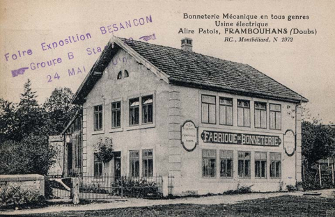 Bonneterie mécanique en tous genres. Usine électrique. Alire Patois, Frambouhans (Doubs) [...], entre 1920 et 1924 © Région Bourgogne-Franche-Comté, Inventaire du patrimoine