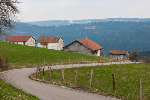 Vue d'ensemble du site, depuis le nord-ouest. © Région Bourgogne-Franche-Comté, Inventaire du patrimoine