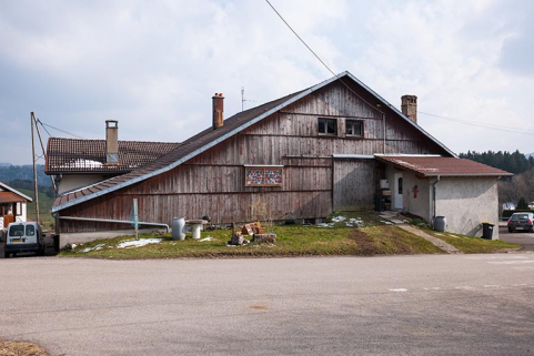 Ferme : façade postérieure. © Région Bourgogne-Franche-Comté, Inventaire du patrimoine