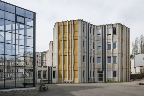 Détail de façade nord et est, sur cour, de l'internat. © Région Bourgogne-Franche-Comté, Inventaire du patrimoine