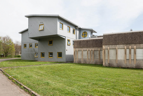 Extrémité postérieure nord-est des ateliers et classes préparatoires. © Région Bourgogne-Franche-Comté, Inventaire du patrimoine