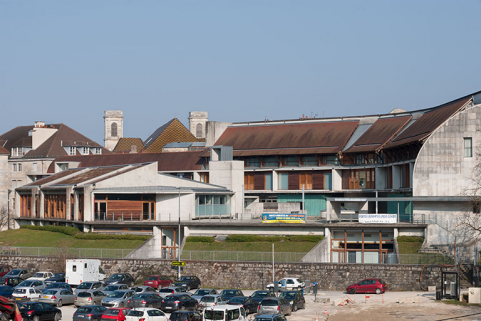 Vue du restaurant d'application et de l'externat depuis le sud-ouest. © Région Bourgogne-Franche-Comté, Inventaire du patrimoine