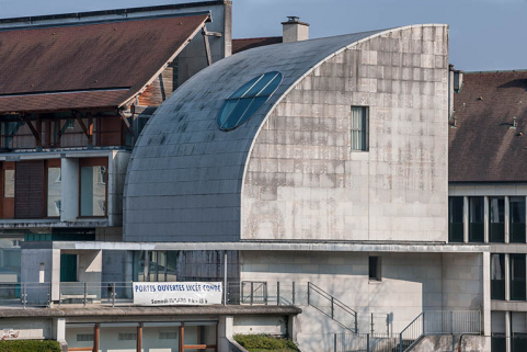 Angle nord-ouest de l'hôtel d'application. © Région Bourgogne-Franche-Comté, Inventaire du patrimoine