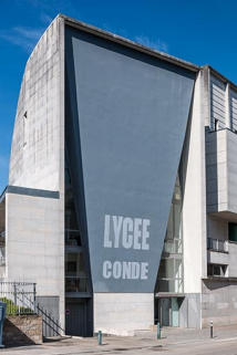 Pignon sud donnant sur la rue d'Arènes de l'hôtel d'application. © Région Bourgogne-Franche-Comté, Inventaire du patrimoine