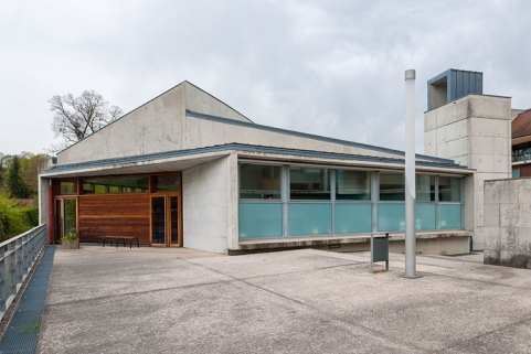 Façade sud-ouest du restaurant d'application. © Région Bourgogne-Franche-Comté, Inventaire du patrimoine