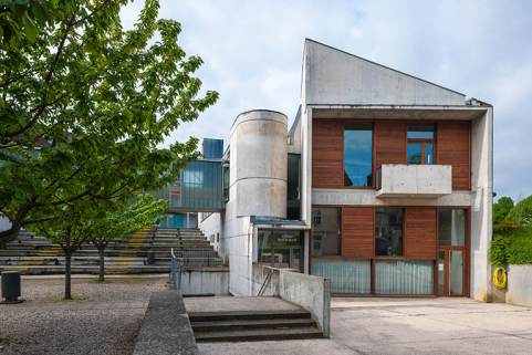 Pignon nord du restaurant d'application. © Région Bourgogne-Franche-Comté, Inventaire du patrimoine