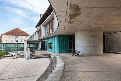 Vue depuis le sud, sous l'internat de filles. © Région Bourgogne-Franche-Comté, Inventaire du patrimoine