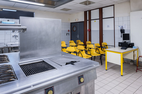 Cuisine du restaurant d'application.  © Région Bourgogne-Franche-Comté, Inventaire du patrimoine
